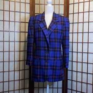 Vintage SK & Company Plaid Blazer